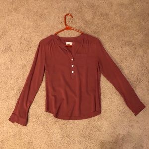 Loft blouse xs p pink